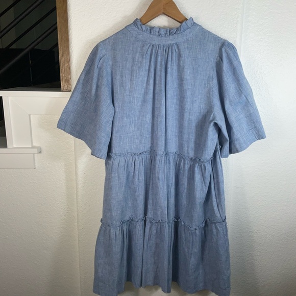 Tuckernuck Chambray Crawford mini dress  - Picture 5 of 6